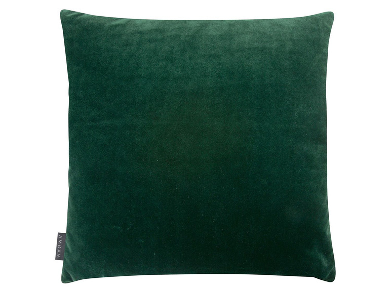 Een donkergroen kussen van Amoma.