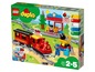 LEGO Duplo stoomtrein met trein, wagon en rails