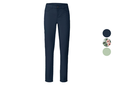 esmara® Smalle broek van een katoenmix met hoge taille