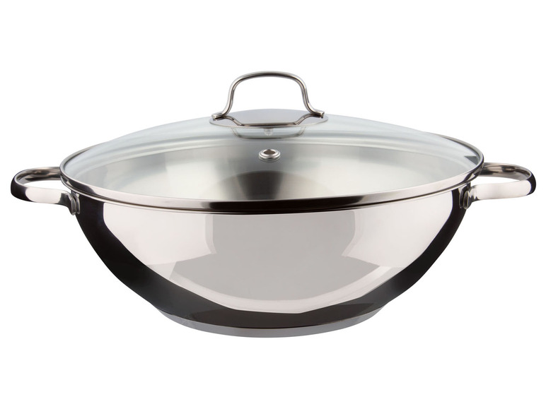 Ga naar volledige schermweergave: ERNESTO RVS wok of wokpan Ø32 cm - afbeelding 1