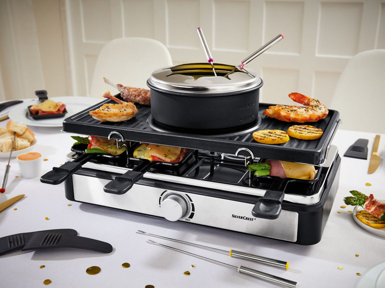 Ga naar volledige schermweergave: SILVERCREST® Raclette- en fondue- en grillapparaat - afbeelding 6