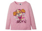 Roze longsleeve met Skye van Paw Patrol met glitters.