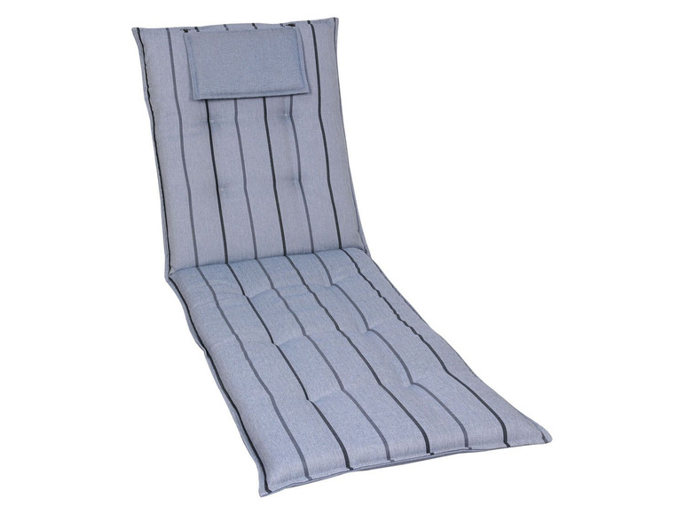 GO-DE Textil Tuinstoelkussens (Blauw, Stoelkussen voor een ligbed)