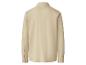 Beige spijkeroverhemd met lange mouwen voor heren, achterkant