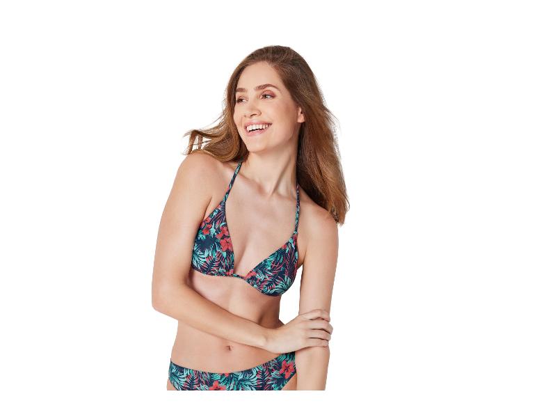 Bikini met tropische print.