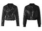 Zwarte leren jacks: biker en bomber.
