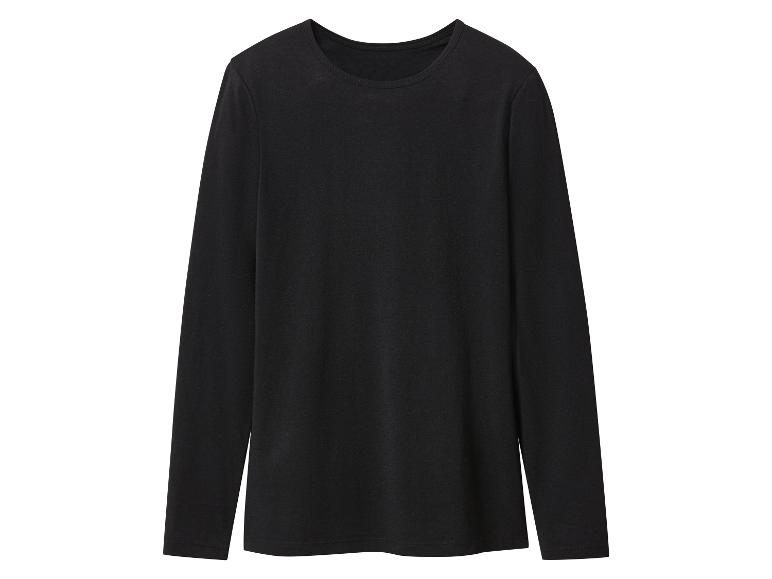 Eenvoudig zwart shirt met lange mouwen