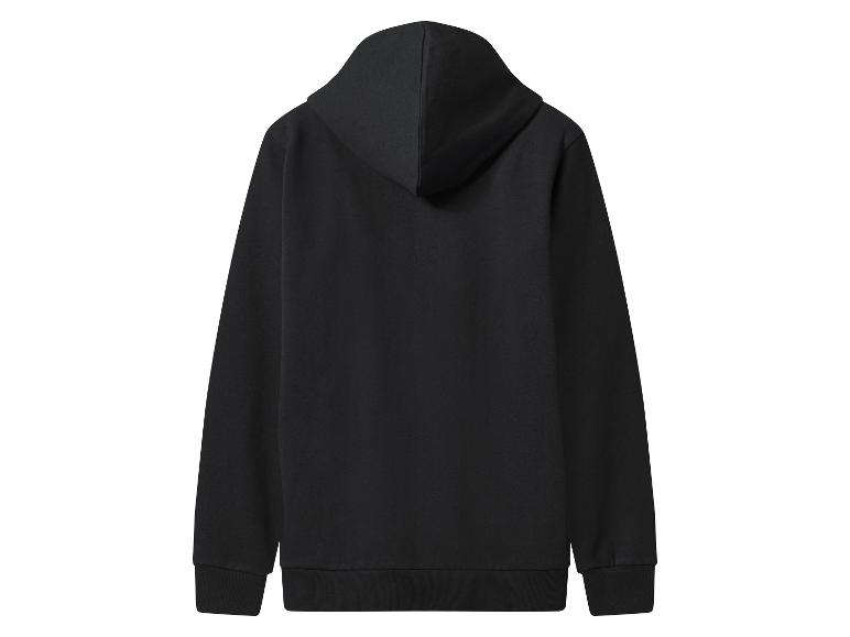 Zwarte hoodie, achterkant.