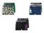 Jongensboxershorts Minecraft in drie verschillende sets van twee stuks.