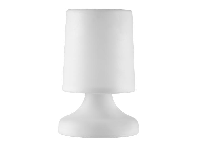 Witte tafellamp van matglas