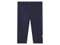 Donkerblauwe leggings voor kinderen, subtiel dessin.