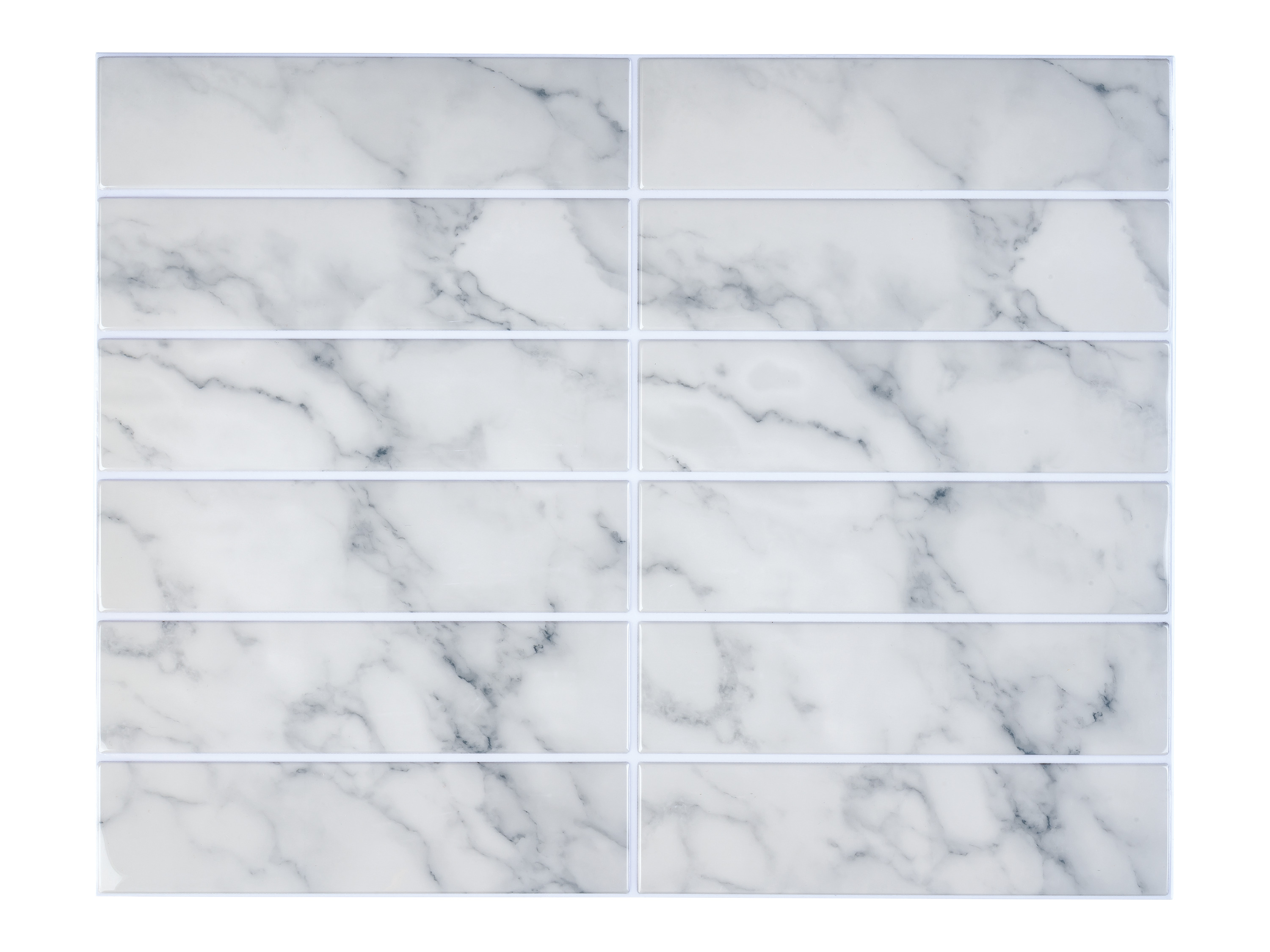 LIVARNO Decoratieve plaktegels, 10 stuks (Marmer)