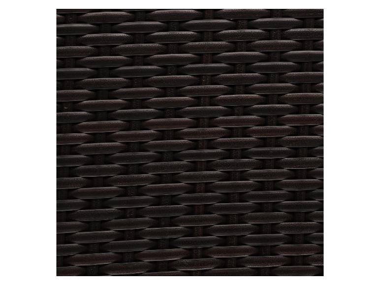 Donkerbruin geweven rotanpatroon, close-up