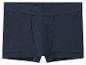 Donkerblauwe heren boxershort met elastische tailleband.