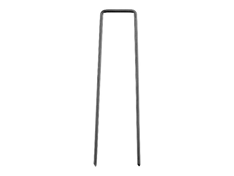 Metalen U-vormige grondpin voor het bevestigen van tuinslangen of kabels