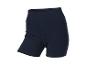 Donkerblauwe sportshorts voor dames met hoge taille