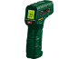 Groene digitale infrarood thermometer met een display dat 23.1°C toont.