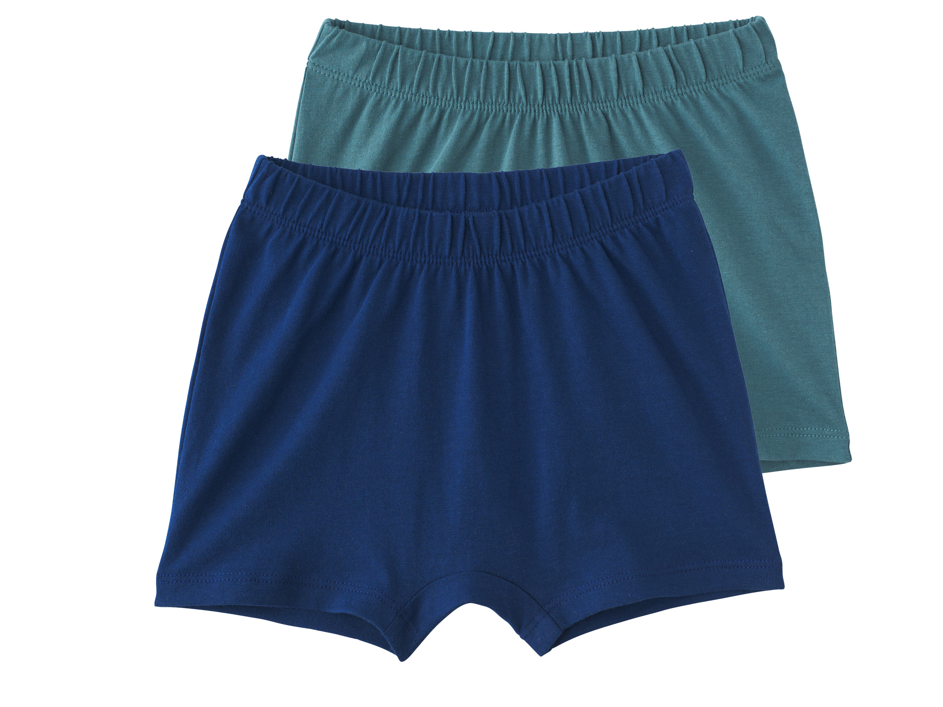 LUPILU Set van 2 baby shorts (Groen/donkerblauw, 50/56)