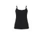 Zwarte dames top met spaghettibandjes