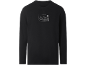 Zwart sweatshirt met berg- en maanprint en de tekst 'DENIM STUDIO'.
