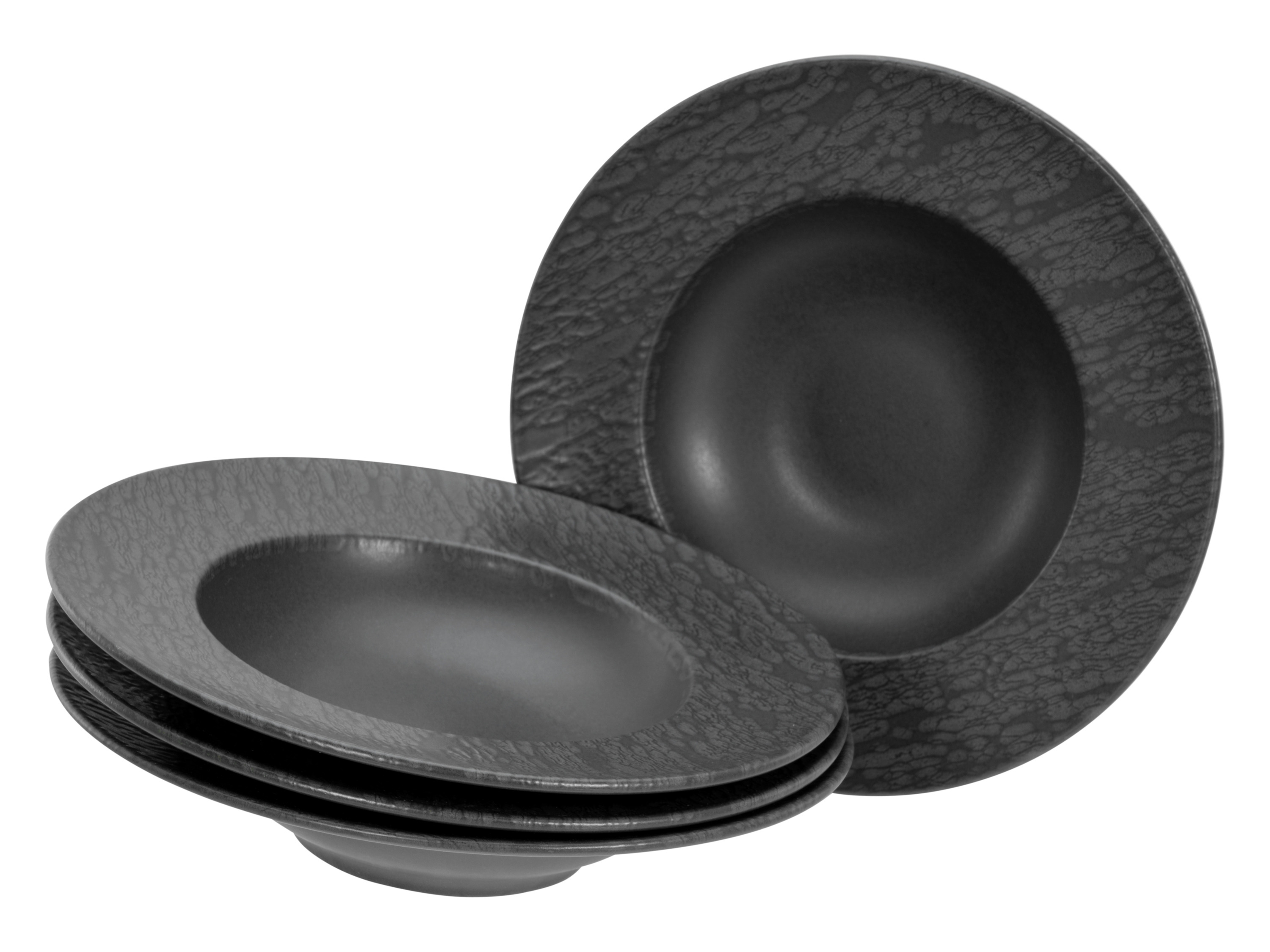 Creatable Serviesset Leisteen Black (4-delige bordenset)