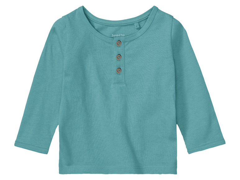 Ga naar volledige schermweergave: lupilu® Baby shirts met lange mouwen, 2 stuks, van zuivere bio-katoen - afbeelding 5