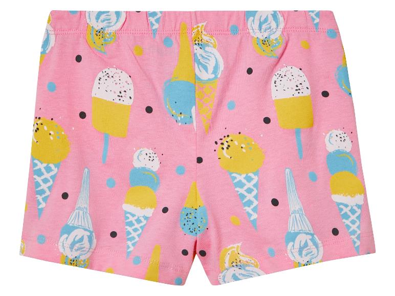 Roze shorts met ijsjes print.