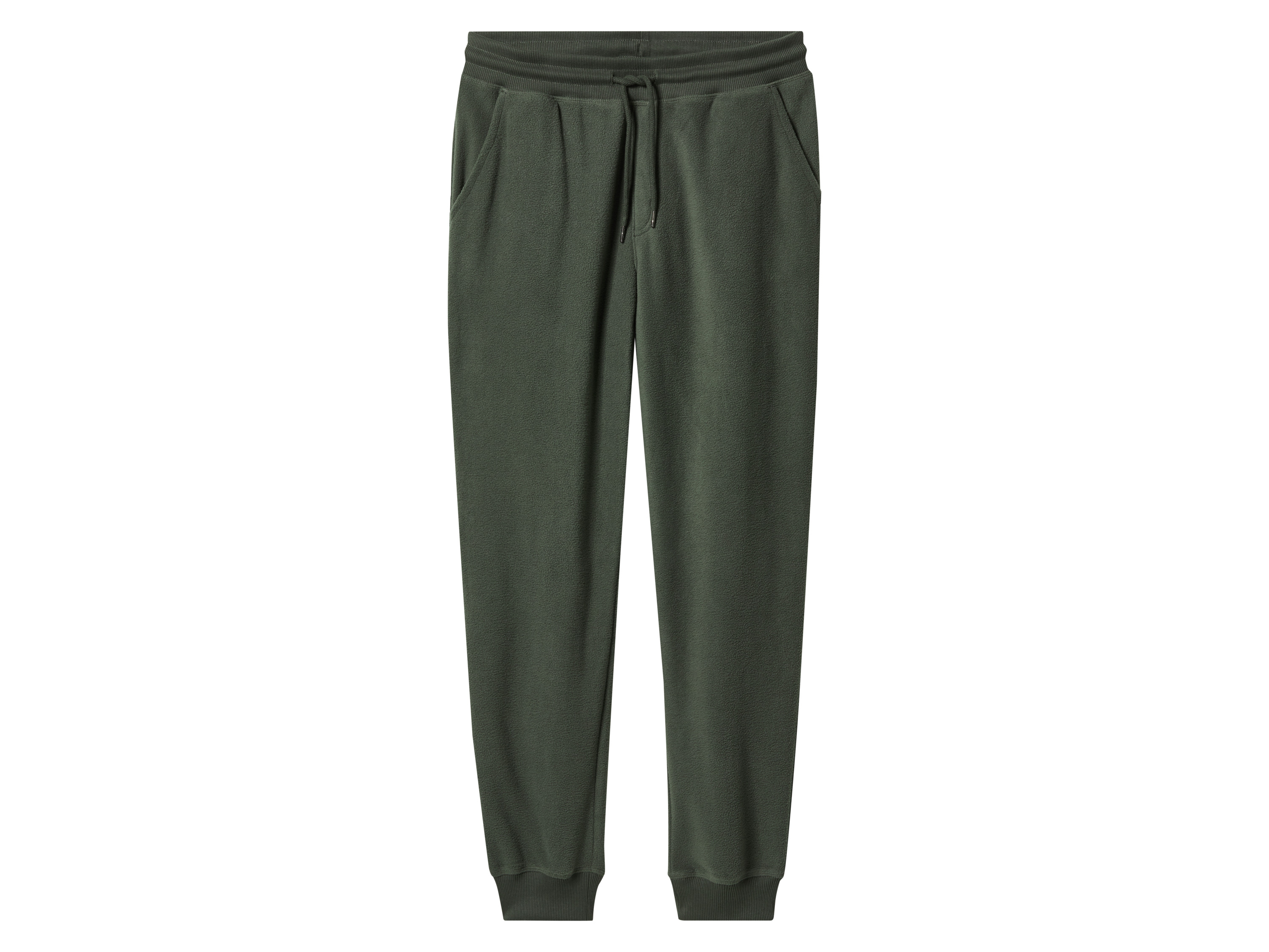 esmara Men Heren fleece joggingbroek (Kaki, M)