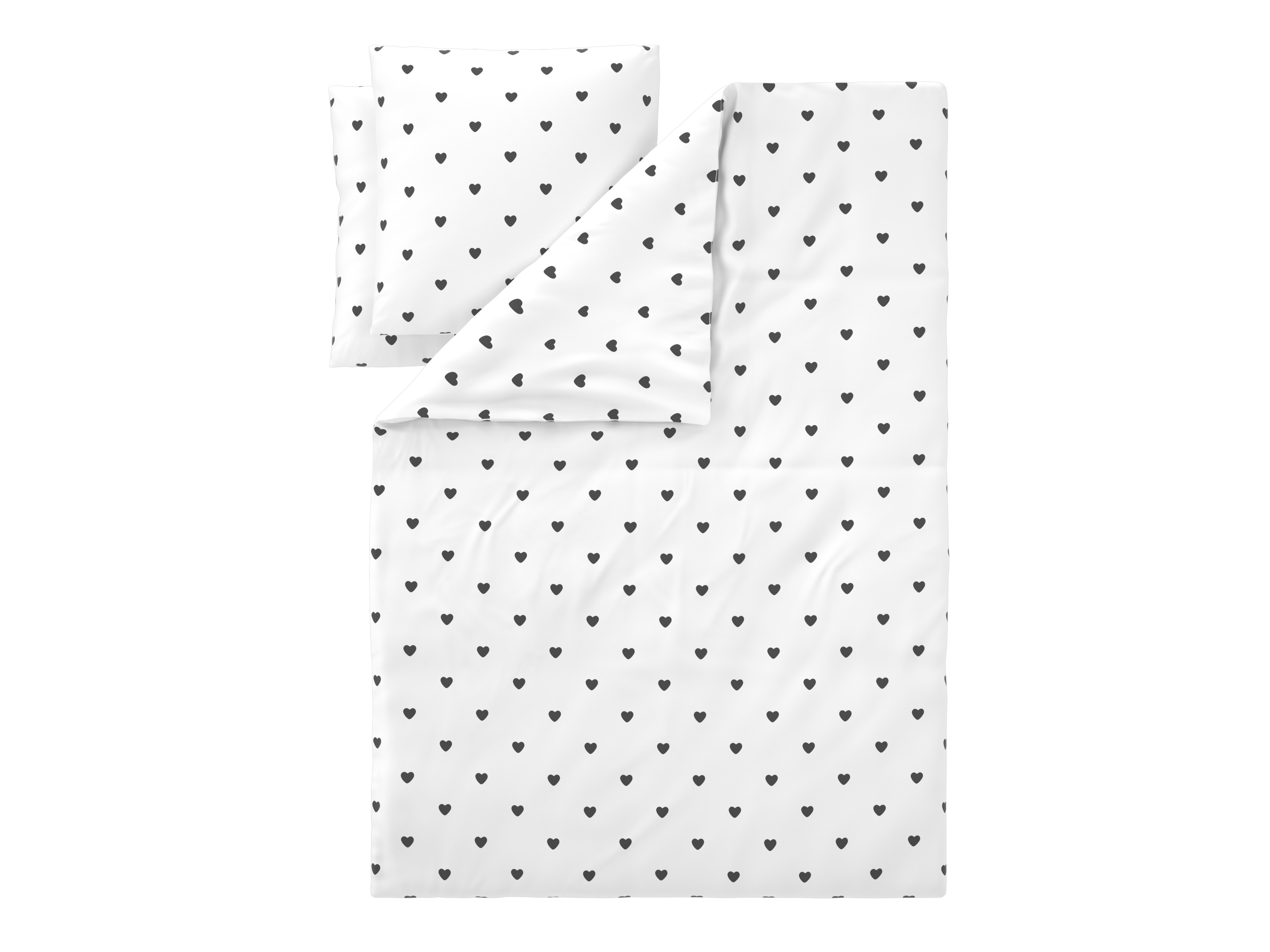 LIVARNO Dekbedovertrek 240 x 220 cm (Wit/zwart)