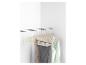 Beige velvet hangers met een broek en blouse