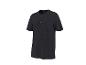 Zwart Henley-shirt met korte mouwen en houten knopen