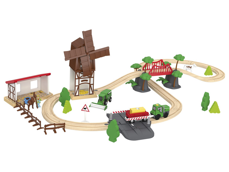 Ga naar volledige schermweergave: Playtive Houten spoorweg boerderij of brandweerwagen - afbeelding 8