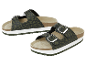 Platform sandalen met luipaardprint.