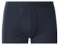 Donkerblauwe katoenen boxershort met elastische tailleband met logo.