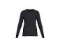 Zwart geribbeld shirt met lange mouwen.