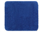 Zachte, blauwe badkamermat.