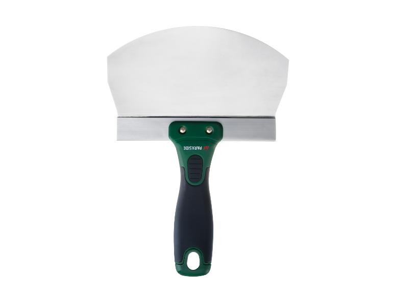 PARKSIDE gipsplaatsspatel met breed metalen blad en groen-zwart handvat