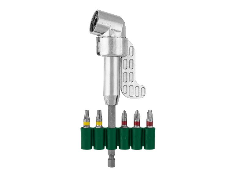 Haakse booradapter met Torx en Phillips bitset