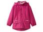Roze kinderjas met capuchon.