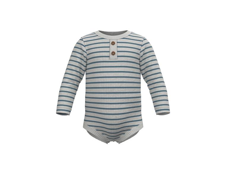 Gestreept babypakje, lange mouwen.