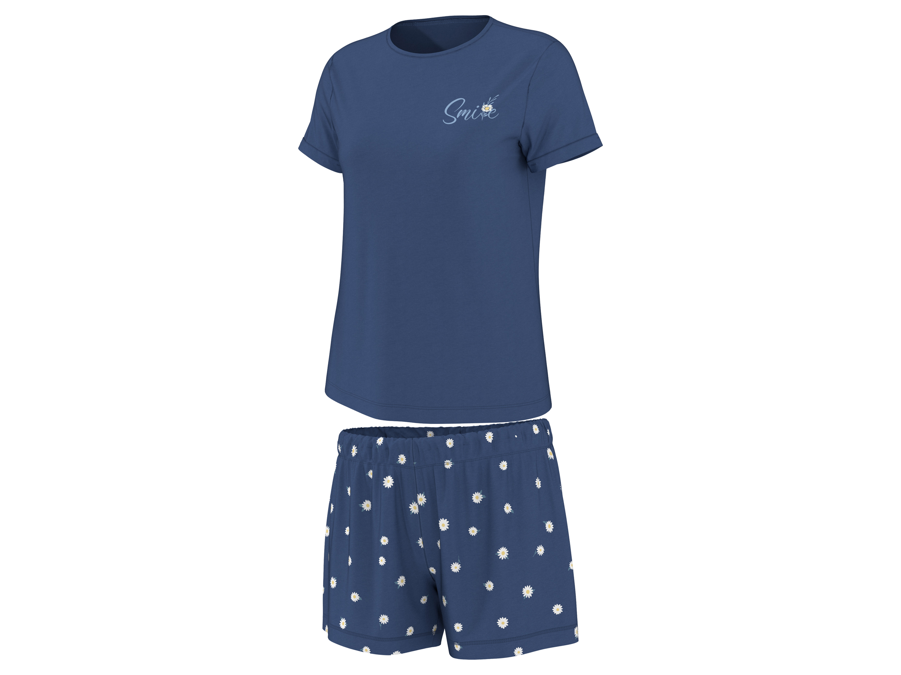 ESMARA Dames Pyjama (Blauw, XS (32/34))