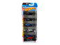 Speelgoedraceautoset met vijf miniatuur Formule 1-voertuigen in een verpakking