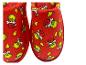 Rode pantoffels met kerst Grinch-patroon