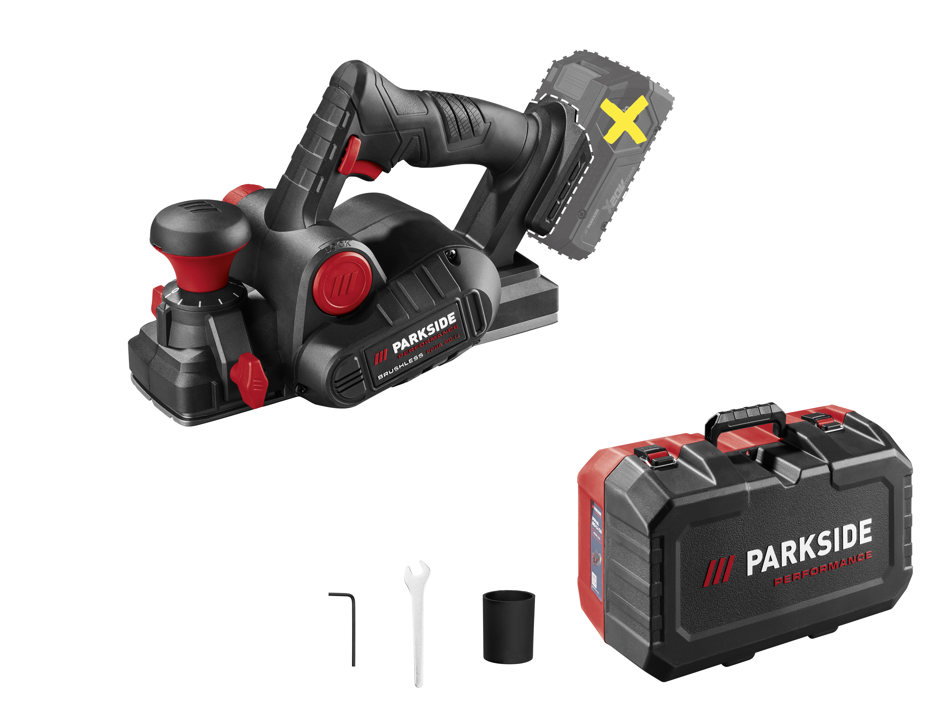 PARKSIDE PERFORMANCE Accu-schaafmachine 20 V, zonder accu en lader