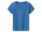 Effen blauw T-shirt met korte mouwen