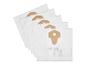 Set van 5 witte Parkside stofzuigerzakken