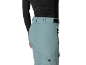Dames ski-broek in mintgroen met zwarte riem en zakken