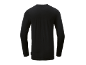 Achterkant van een zwart herenshirt met lange mouwen
