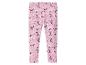 Roze Peppa Pig legging met eenhoorn-, regenboog-, hart- en sterpatronen.