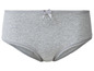 Grijze onderbroek met kant.